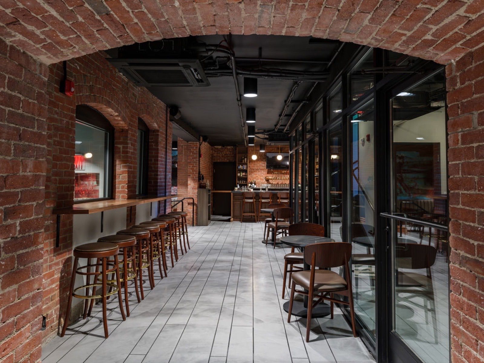 Bar after epoxy floor coating