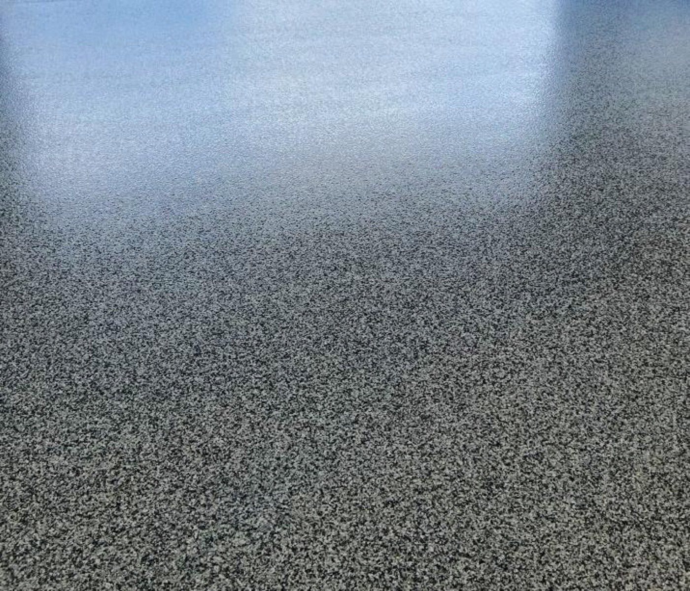 Gray flake epoxy floor